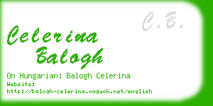 celerina balogh business card